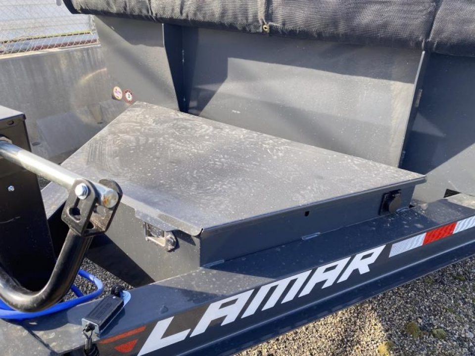 New 2026 Lamar Trailers 7 X 12 FT DUMP TRAILER TARP KIT WITH RAMPS 14 PLY TIRES 14K GVWR