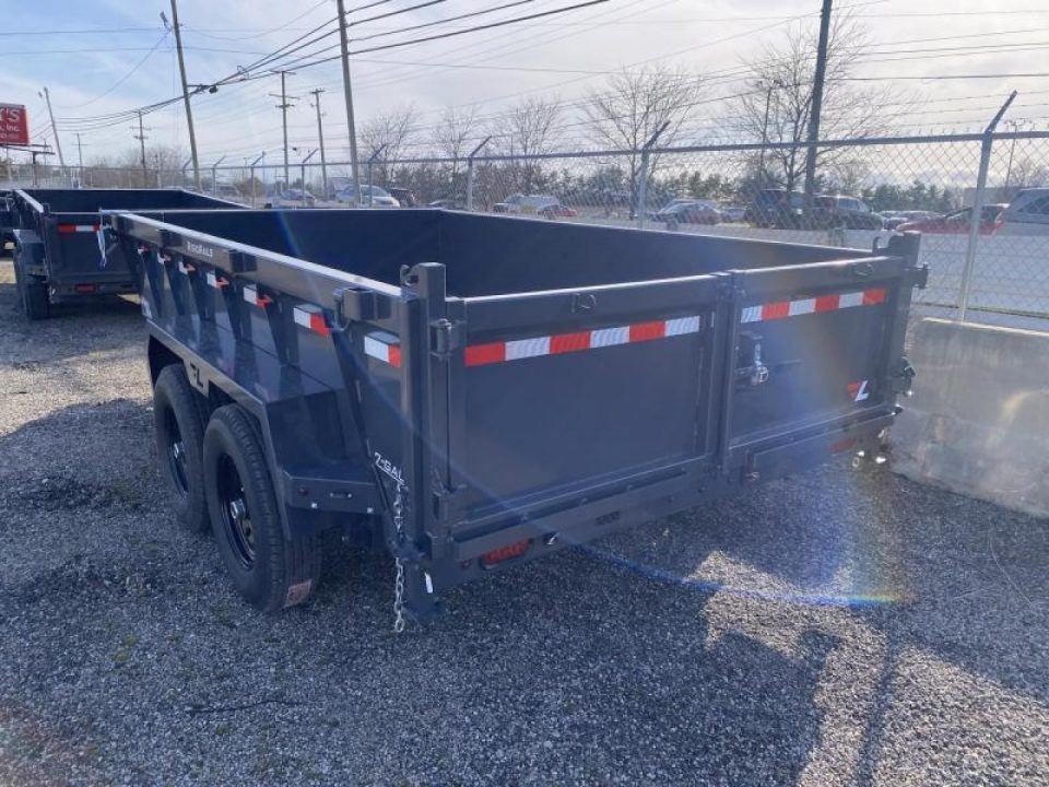 New 2026 Lamar Trailers 7 X 12 FT DUMP TRAILER TARP KIT WITH RAMPS 14 PLY TIRES 14K GVWR