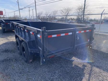 New 2026 Lamar Trailers 7 X 12 FT DUMP TRAILER TARP KIT WITH RAMPS 14 PLY TIRES 14K GVWR