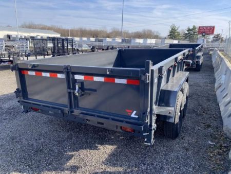 New 2026 Lamar Trailers 7 X 12 FT DUMP TRAILER TARP KIT WITH RAMPS 14 PLY TIRES 14K GVWR