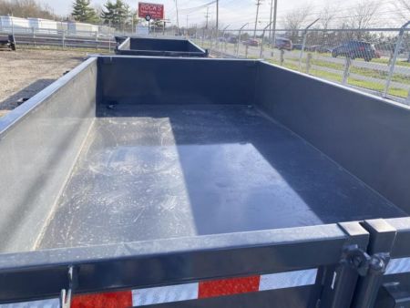 New 2026 Lamar Trailers 7 X 12 FT DUMP TRAILER TARP KIT WITH RAMPS 14 PLY TIRES 14K GVWR