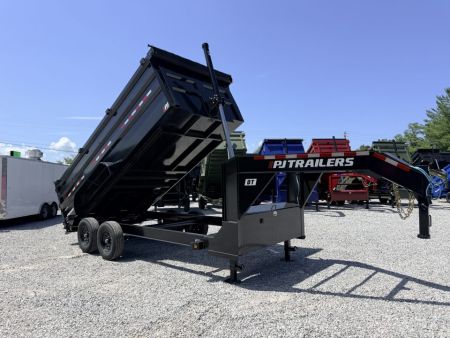 New 2026 PJ Trailers 7X16 GOOSENECK (4FT WALL) DUMP TRAILER 15680 GVWR Dump Trailer