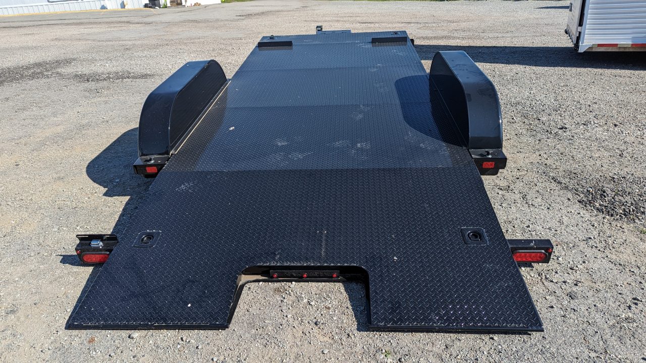 New 2027 BWise 20' HD Diamond Deck Hydraulic POWER Tilt Car Hauler