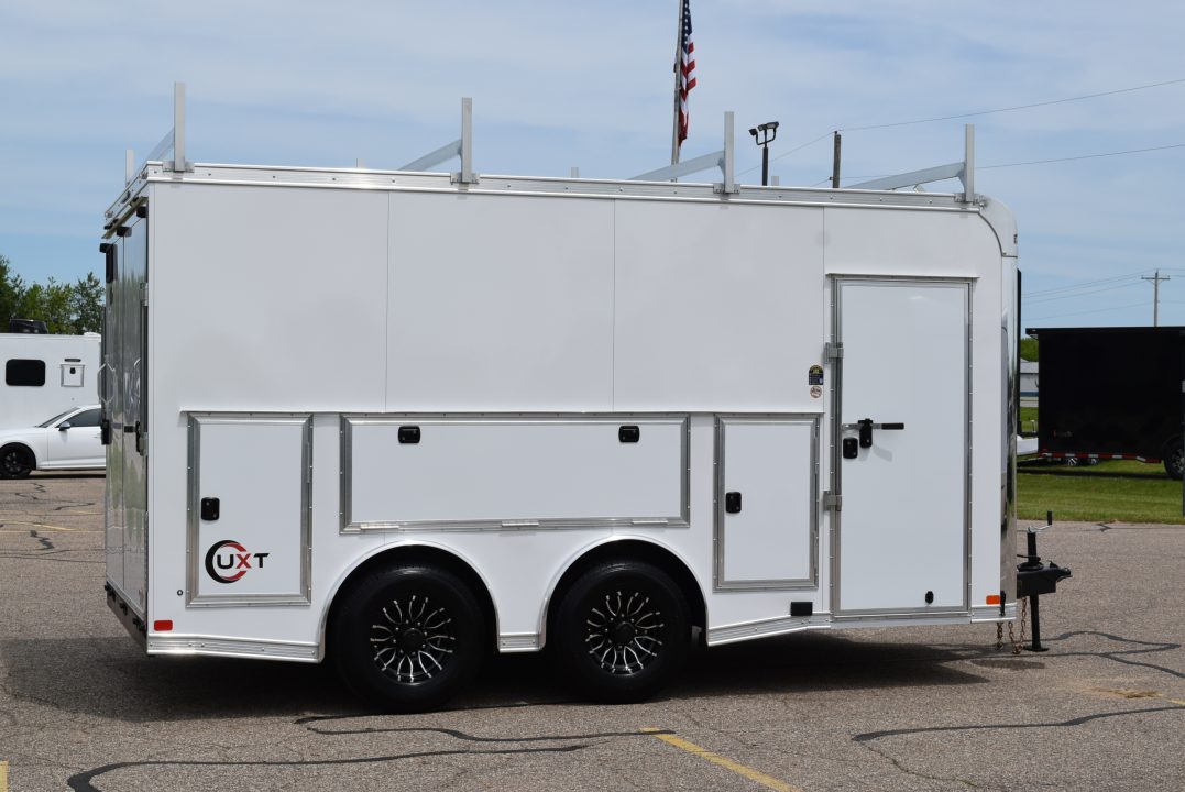 New 2026 United UXT 8.5x16 Pro Contractor w/ Ladder Racks, Tool Crib & 30A Electrical