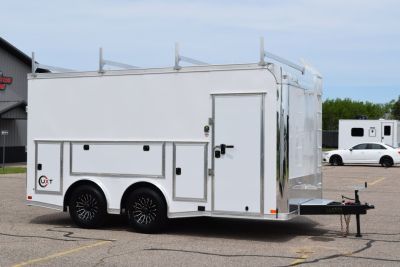 New 2026 United UXT 8.5x16 Pro Contractor w/ Ladder Racks, Tool Crib & 30A Electrical