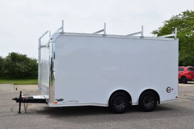 New 2026 United UXT 8.5x16 Pro Contractor w/ Ladder Racks, Tool Crib & 30A Electrical