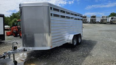 New 2026 Featherlite Trailers 8107 6'7 X16'TA Stock / Stock Combo Trailer