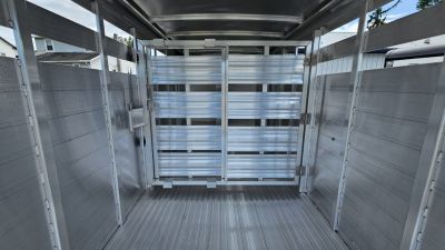 New 2026 Featherlite Trailers 8107 6'7"X16'TA Stock / Stock Combo Trailer