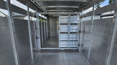 New 2026 Featherlite Trailers 8107 6'7"X16'TA Stock / Stock Combo Trailer