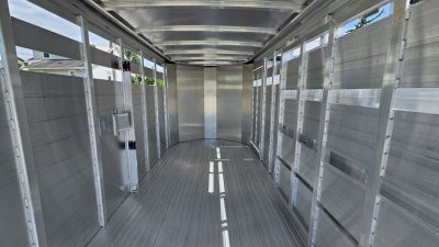 New 2026 Featherlite Trailers 8107 6'7"X16'TA Stock / Stock Combo Trailer