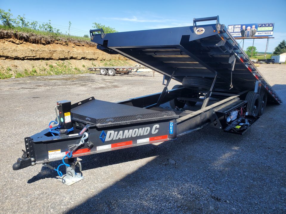 New 2026 Diamond C Trailers DET207 Deckover Tilt Trailer / 15,500 GVWR / 102"x22'