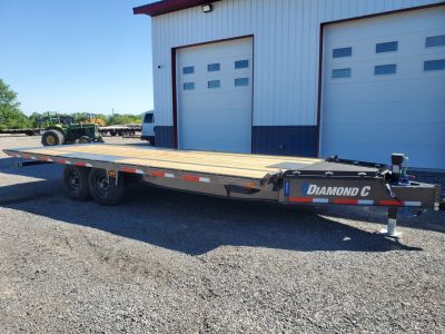 New 2026 Diamond C Trailers DET207 Deckover Tilt Trailer / 15,500 GVWR / 102"x22'
