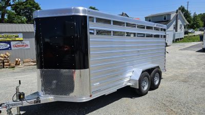 New 2026 Featherlite Trailers 8107 6'7 X16'TA Stock / Stock Combo Trailer
