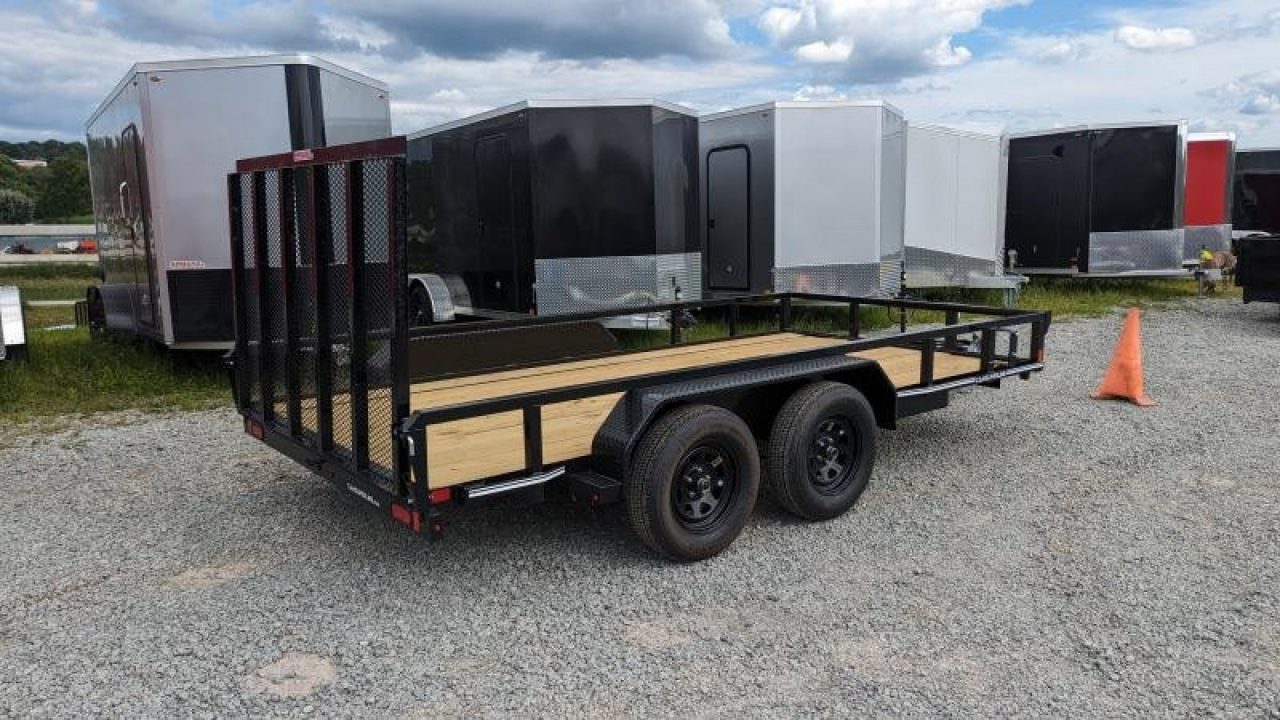 New 2026 CAM SUPERLINE 7x18 Tandem Utility Trailer w/ Spring Assist