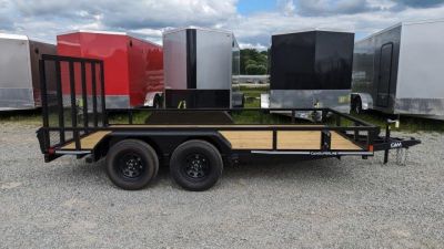 New 2026 CAM SUPERLINE 7x18 Tandem Utility Trailer w/ Spring Assist