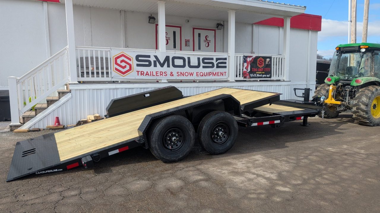 New 2026 CAM Superline 19' (4+15) Lo Pro Extra Wide Split Tilt Trailer (7K Axles!!!)
