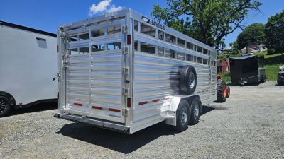 New 2026 Featherlite Trailers 8107 7X20TA Stock / Stock Combo Trailer
