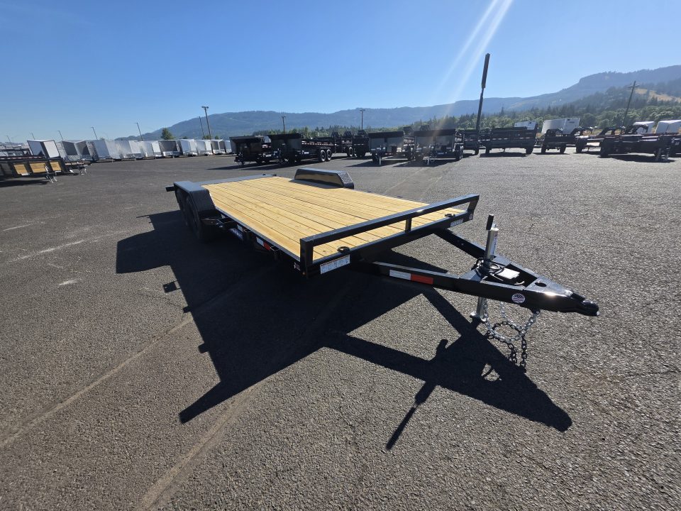 New 2026 Sure-Trac 7x18 Flatbed Car Hauler 7K GVWR