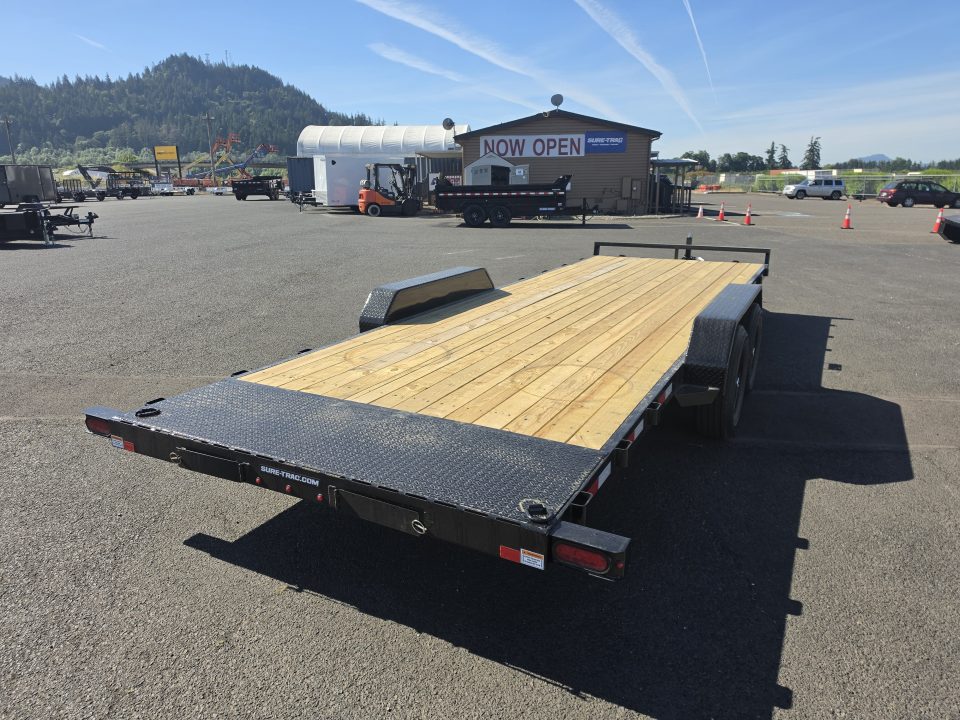 New 2026 Sure Trac 7x22 Flatbed Car Hauler 10K GVWR