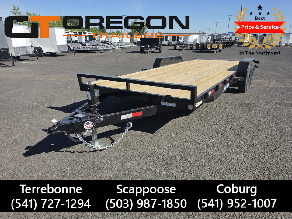 New 2026 Sure Trac 7x22 Flatbed Car Hauler 10K GVWR