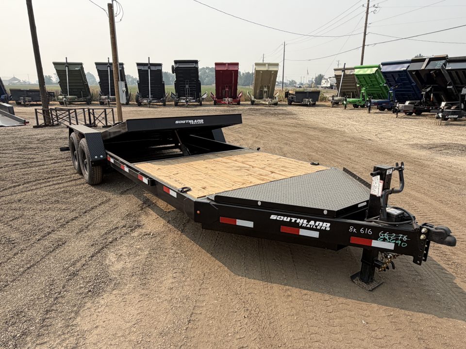 New 2026 Southland 7x22 16/6 16k Split Deck Tilt Trailer