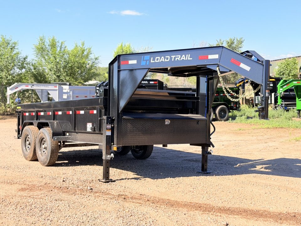 New 2026 Load Trail 7-14 Gooseneck Dump W/ 14 PLY Tire Upgrade and 7 Gauge Floor 7K Axles