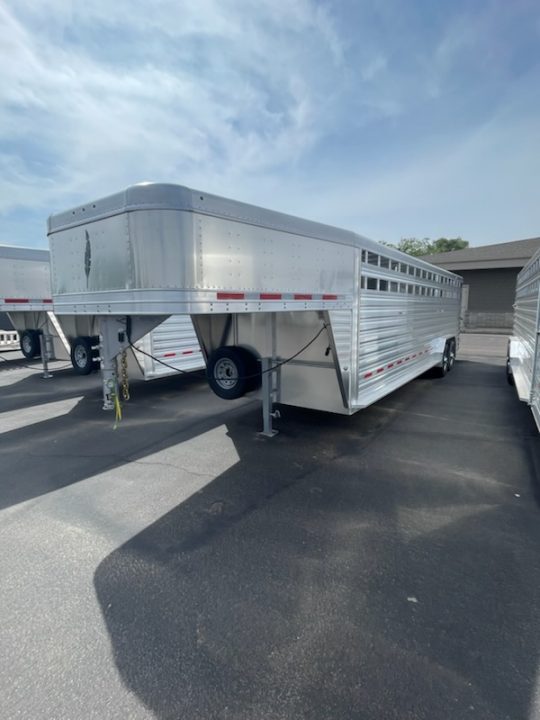 New 2026 Featherlite Trailers model 8127 7.5x26 Stock Trailer