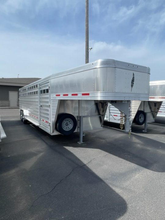 New 2026 Featherlite Trailers model 8127 7.5x26 Stock Trailer