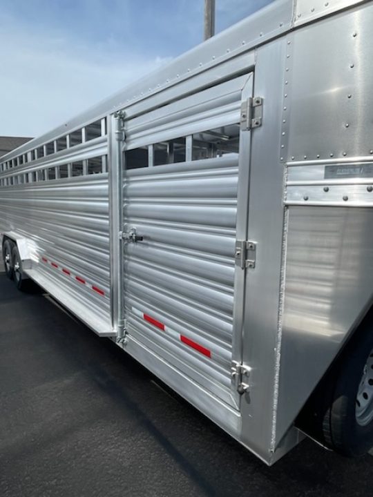 New 2026 Featherlite Trailers model 8127 7.5x26 Stock Trailer
