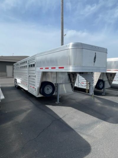 New 2026 Featherlite Trailers model 8127 7.5x26 Stock Trailer