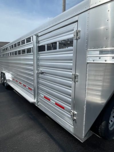 New 2026 Featherlite Trailers model 8127 7.5x26 Stock Trailer