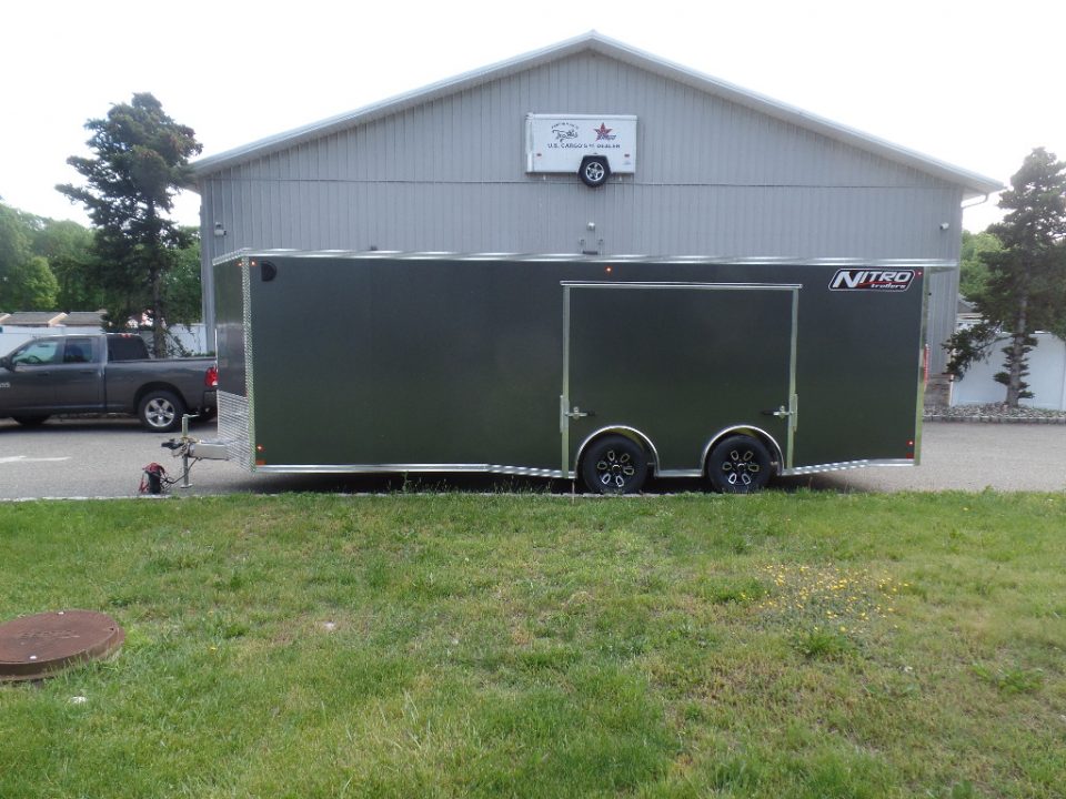 New 2027 Nitro Enclosed 8.5X24 V Nose Car / Racing Trailer