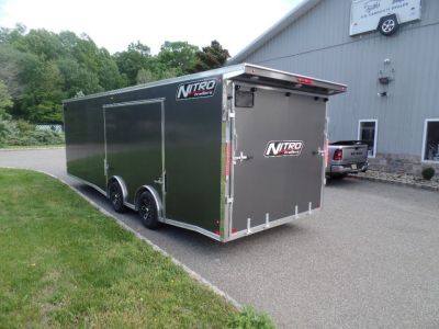 New 2027 Nitro Enclosed 8.5X24 V Nose Car / Racing Trailer