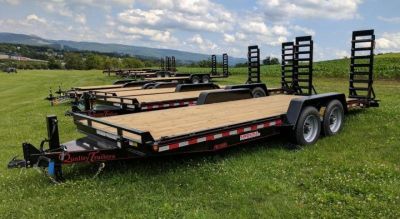 New 2027 Quality 20' HD PRO Equipment Hauler w/ 2' Dove Tail (17.5  WHEELS!)