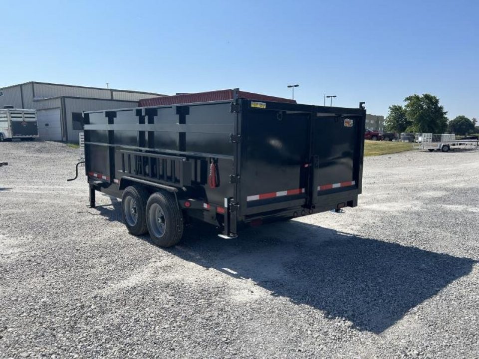 New 2026 Quality Steel and Aluminum 7x16 High Side Dump Trailer