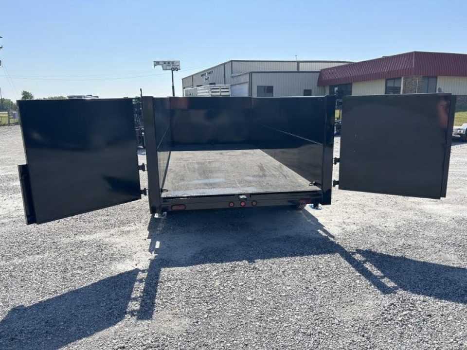 New 2026 Quality Steel and Aluminum 7x16 High Side Dump Trailer