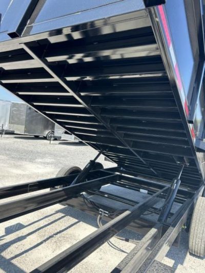 New 2026 Quality Steel and Aluminum 7x16 High Side Dump Trailer