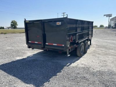 New 2026 Quality Steel and Aluminum 7x16 High Side Dump Trailer