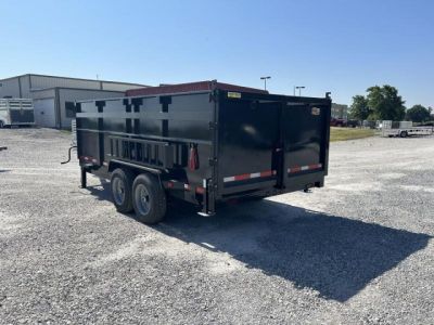 New 2026 Quality Steel and Aluminum 7x16 High Side Dump Trailer