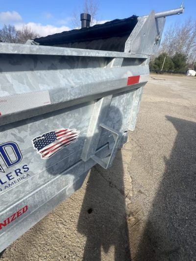 New 2025 82x14 BND 14 K Galvanized Dump Trailer