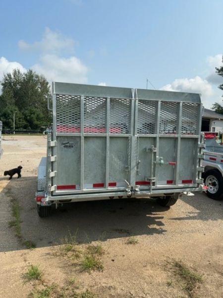 New 2026 82x12 N & N 15k Dump Trailer with Hydraulic Jack and Combogate