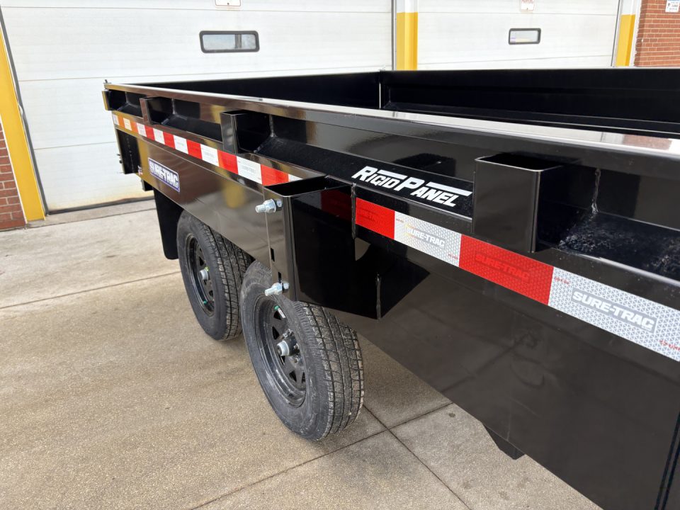 New 2026 Sure-Trac 6 X 10 SD Deckover Dump Trailer 7K Single Ram Dump Trailer