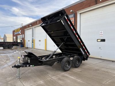 New 2026 Sure-Trac 6 X 10 SD Deckover Dump Trailer 7K Single Ram Dump Trailer