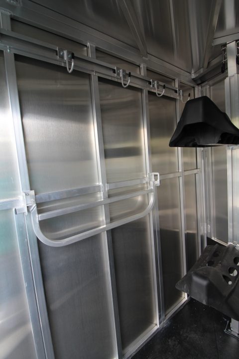 New All Aluminum Only 2,605 Pounds!!! 2026 Frontier Strider 2 Horse Aluminum Trailer - Drop down windows