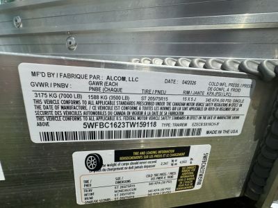 New 2026 E-Z Hauler EZEC8.5X16CH-IF Cargo / Enclosed Trailer