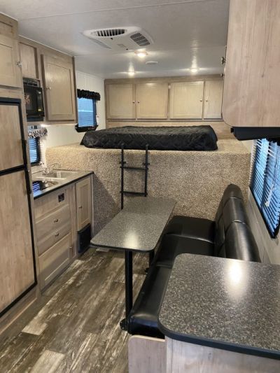 New Vintage Trailers Race Trailer with Living Quarters 48'