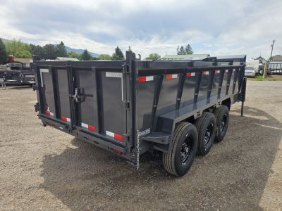 New 2026 Lamar 7x16 21k Telescopic Dump Trailer w/36" Sides