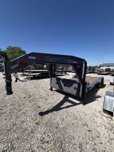 New 2026 RAWMAXX G7X22GN14K Tilt Trailer 83X22 TA GOOSENECK (GVW:14000) SHADOW GRAY