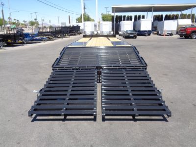 New 2026 Big Tex Trailers * 25PH-20+5MR * 25ft Heavy Duty Tandem Dual Wheel Pintle Flatbed Trailer w/ Mega Ramps