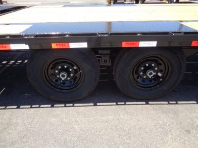 New 2026 Big Tex Trailers * 14PH-20+5MR * 25ft Single Wheel Tandem Axle Pintle Flatbed Trailer w/ Mega Ramps